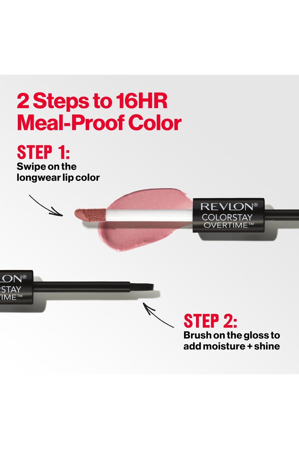 Revlon-Liquid Lipstick & Gloss, ColorStay Overtime, Dual Ended, 005 Infinite Raspberry, 0.07 Fl Oz 6