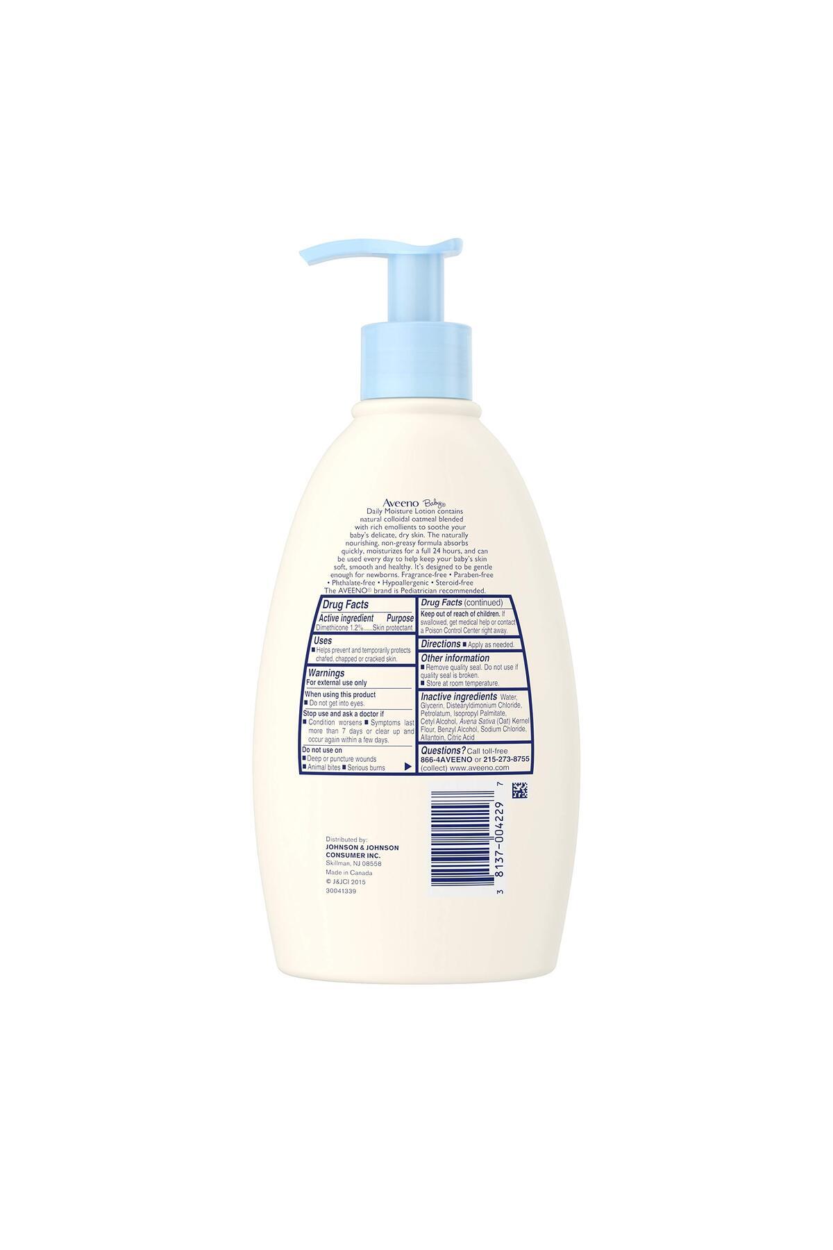 AVEENO-Baby Daily Moisture Lotion, Fragrance Free, 12 Ounce 3