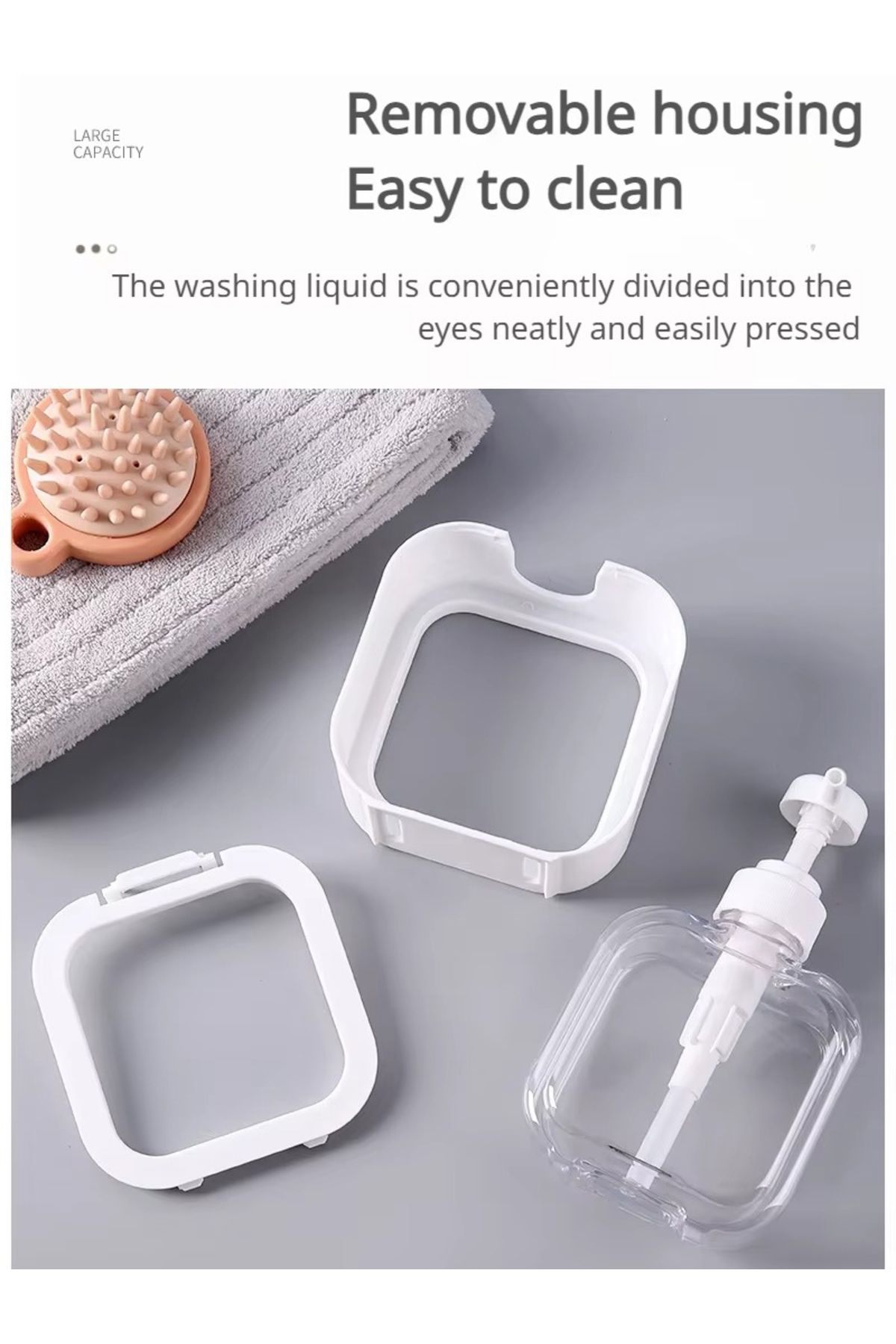 MUKKO HOME-500 ml Countertop Rectangular Liquid Soap Dispenser – Stylish and Practical Design! 8