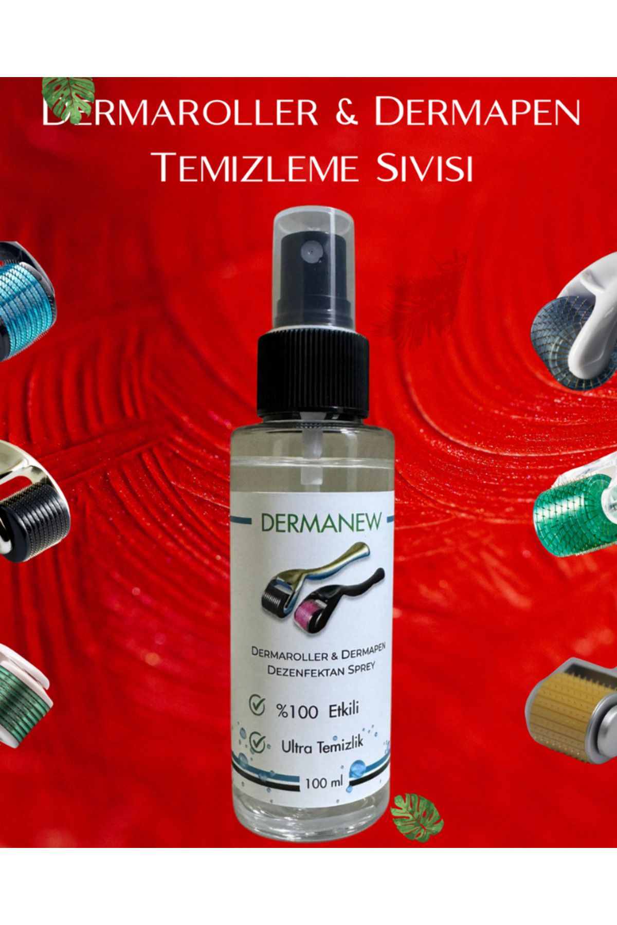 dermanew hair Dezenfektan - Dermaroller , Dermapen Dezenfektan Sıvısı 100 Ml