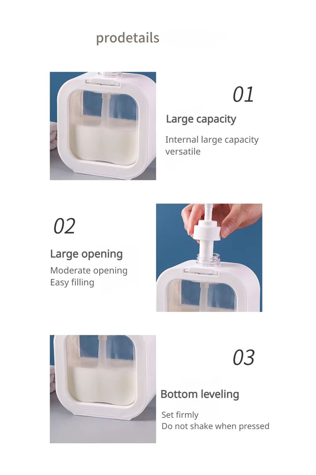 MUKKO HOME-500 ml Countertop Rectangular Liquid Soap Dispenser – Stylish and Practical Design! 4