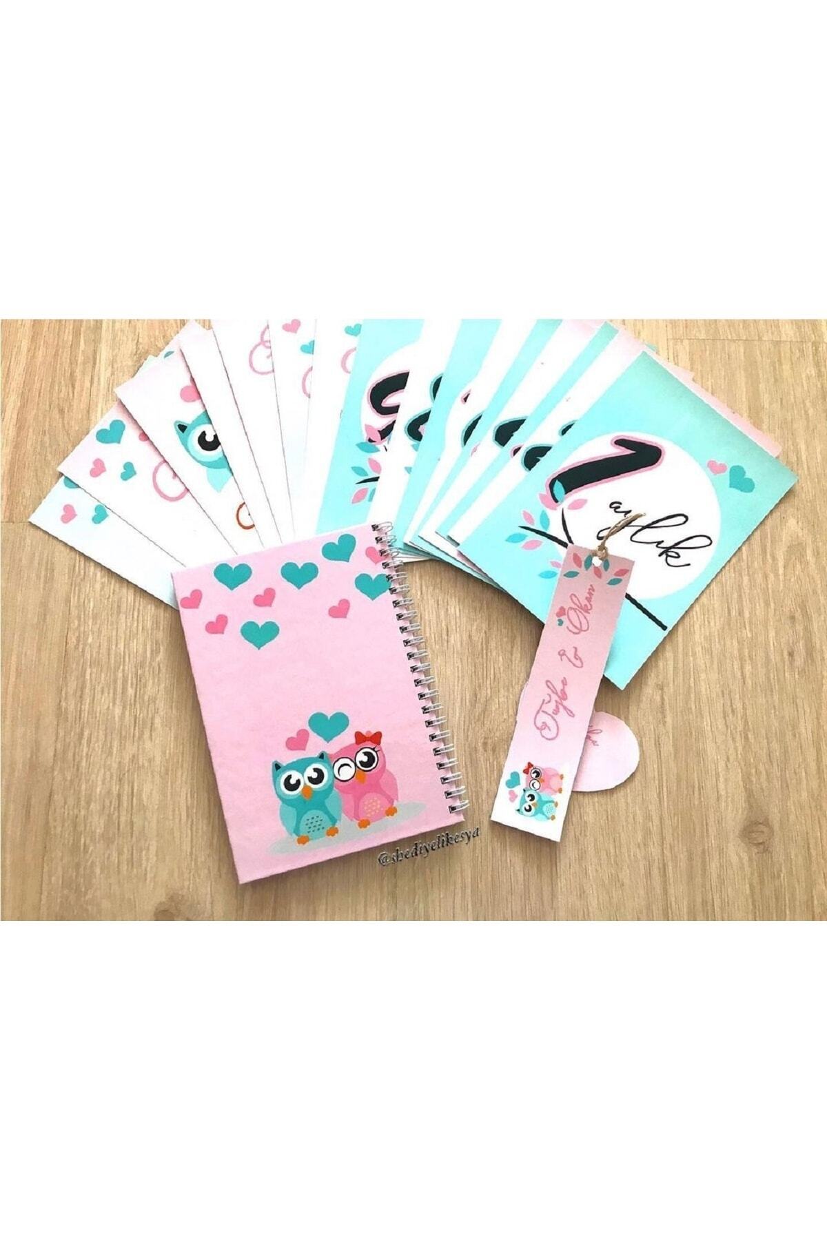 sandal hediyelik Hamilelik Ve Anne Bebek Günlüğü / Bebek Anı Defteri / Anı Kartları Hediye / Kişiye Özel Tasarım fotoğrafı 4 (önizleme)