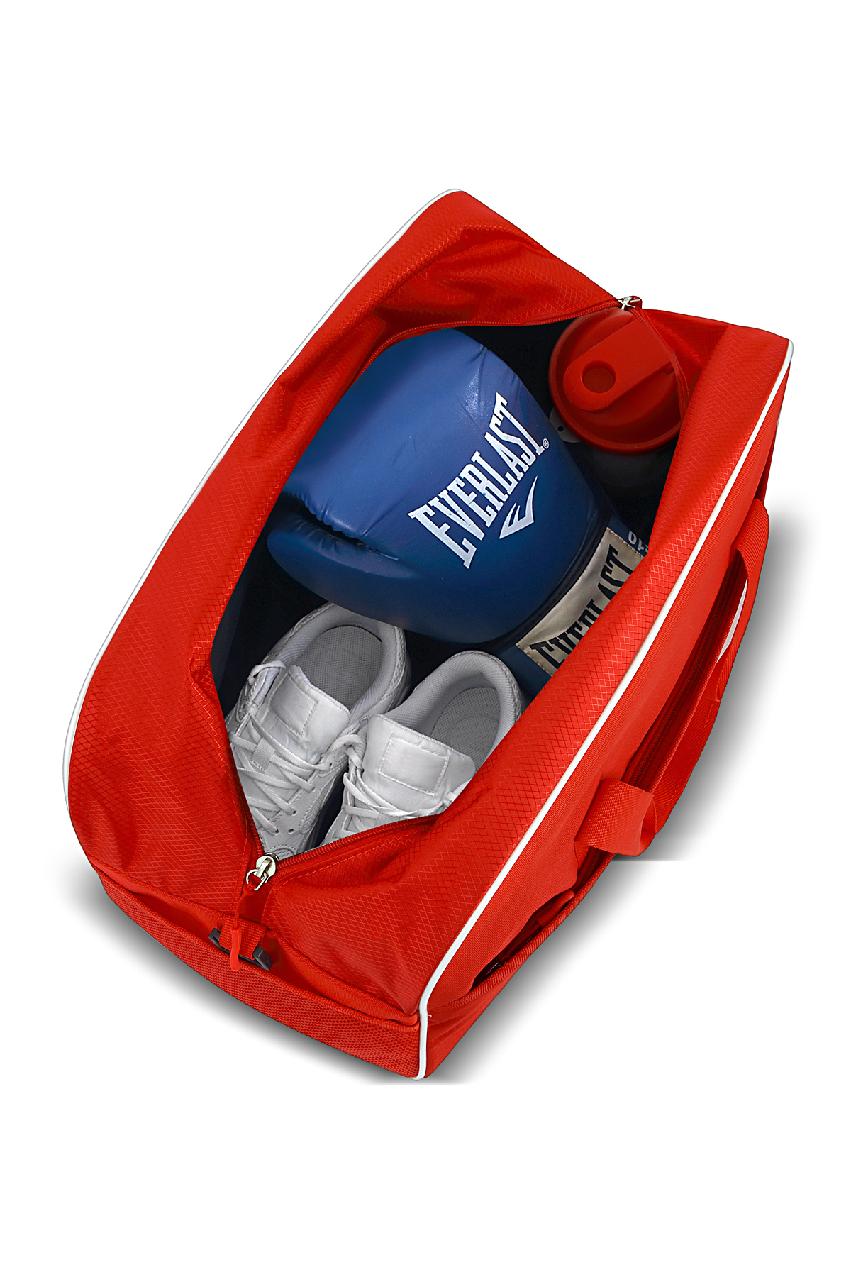 Wilson  Lisanslı Kırmızı Unisex Ayakkabı Bölmeli Su Geçirmez Gym Fitness Spor Seyahat Çantası El Valizi - Görsel 7