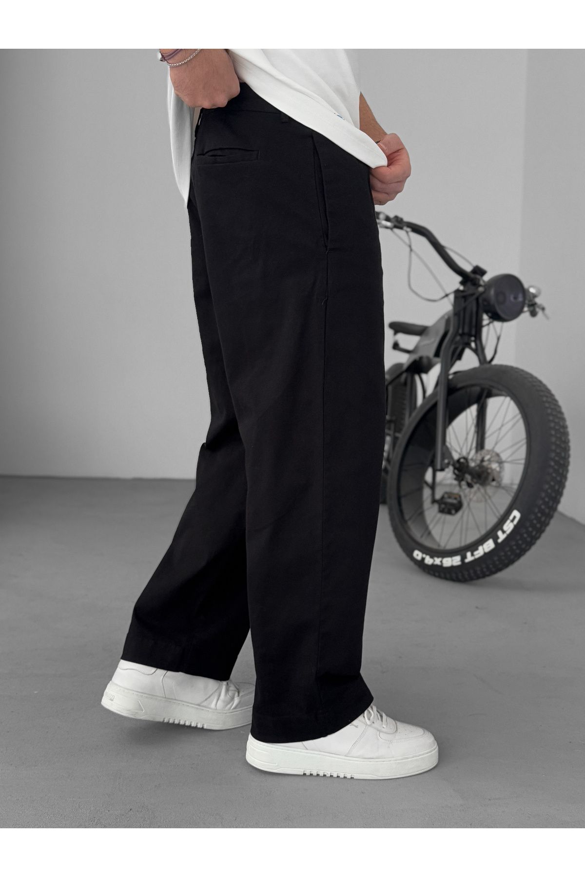 BYBASICMAN-Black Basic Boyfriend Pants Ke-1008/1005/1009 3