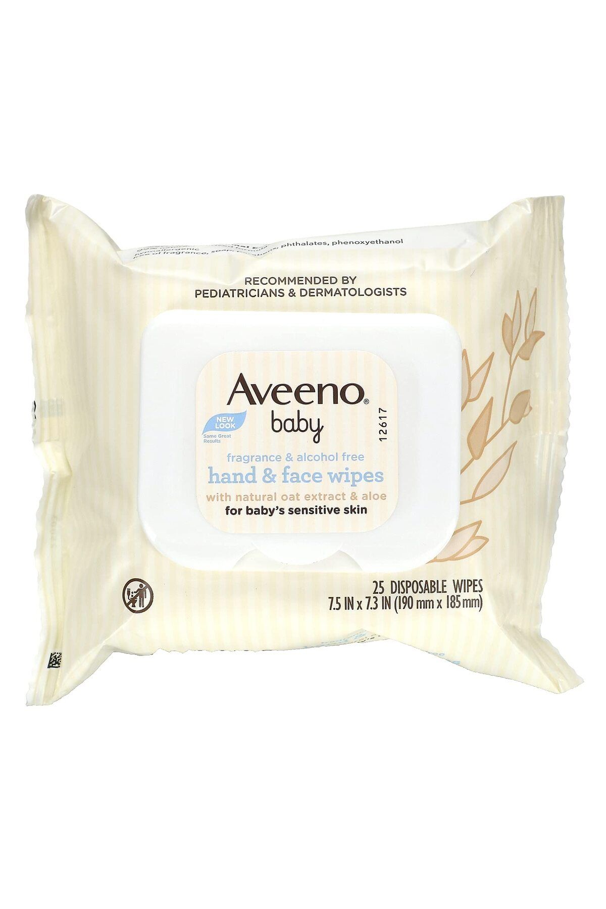 AVEENO-Baby Wipes 25 Count Sensitive (4in), 25 Count 1