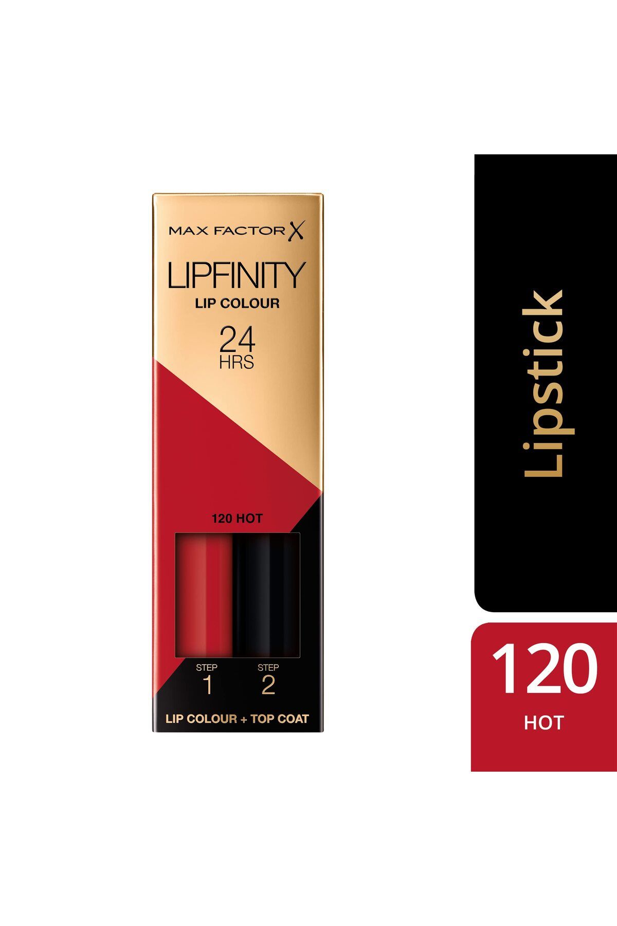 Max Factor-X Lipfinity Lip Color, 120 Hot, Step 1: 2.3 ml & Step 2: 1.9 g 3