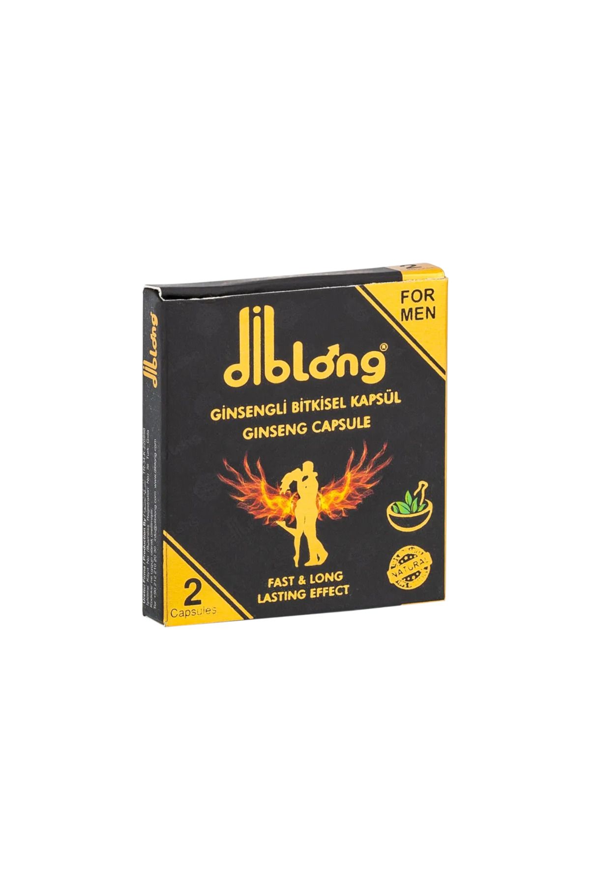 Diblong Bitkisel, Ginsengli, 12'li Kapsül Haz ve Performans Yükseltici %100 Orijinal Gizli Kargo