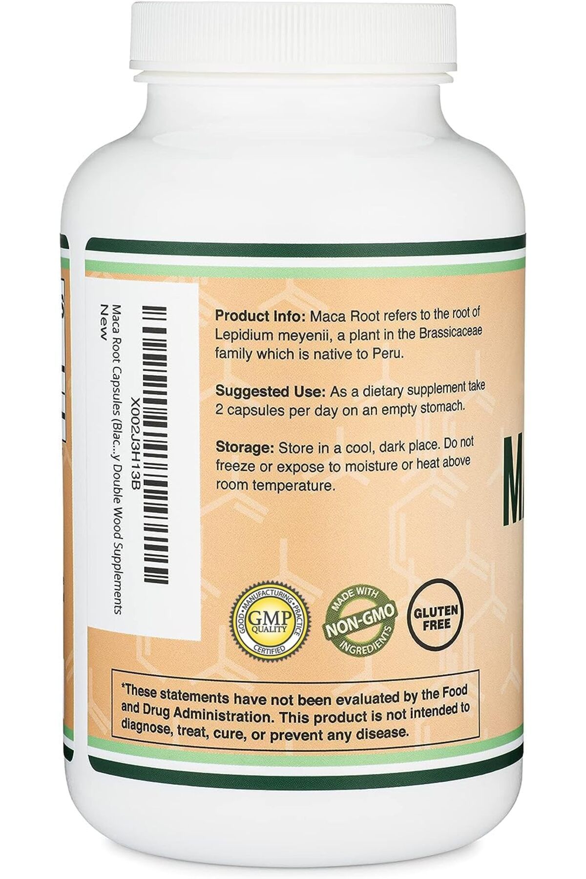 Double Wood Supplements-Maca Root Capsules, 300 Count (1,000mg Black, Red, Yellow Maca Powder) for Energy by Double Wood 3