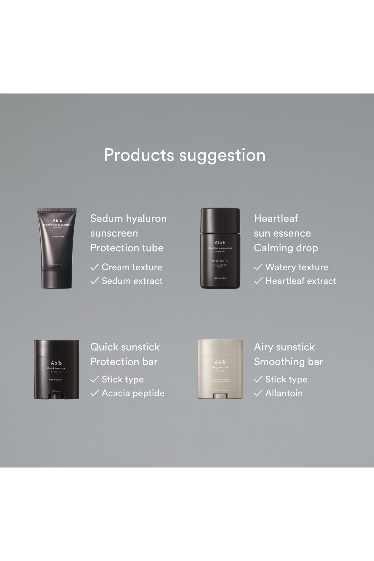 Abib-Sedum Hyaluron Sunscreen 50ml, Hydrating, Reef Safe, Non-Sticky, Sensitive Skin, Allantoin 8