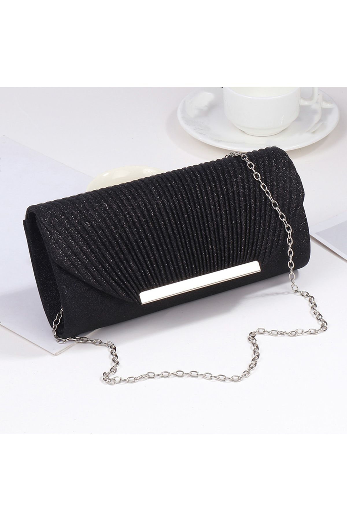 Choice-1185black Fashion Elegant Clutch Bag New 2023 Hot Selling Chain Dinner Bag Bride Bridesmaid Lady Han 1