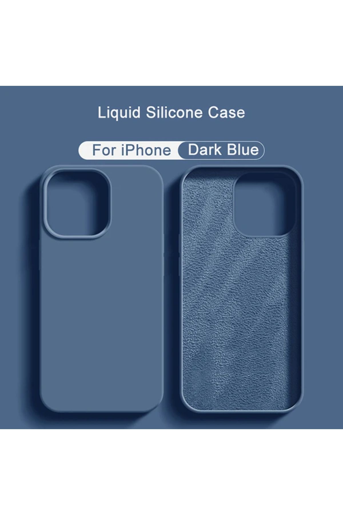 Choice-For iPhone 12 Blue Original Liquid Silicone Phone Case For APPLE iPhone 11 13 12 14 15 Pro Max Cases 1