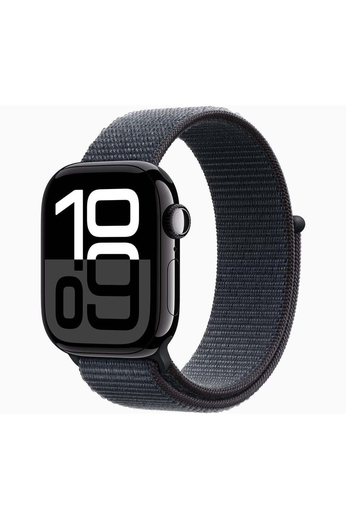 Apple-Watch Series 10 GPS + Cellular 46mm Jet Black Aluminium Case With Ink Sport Loop 1