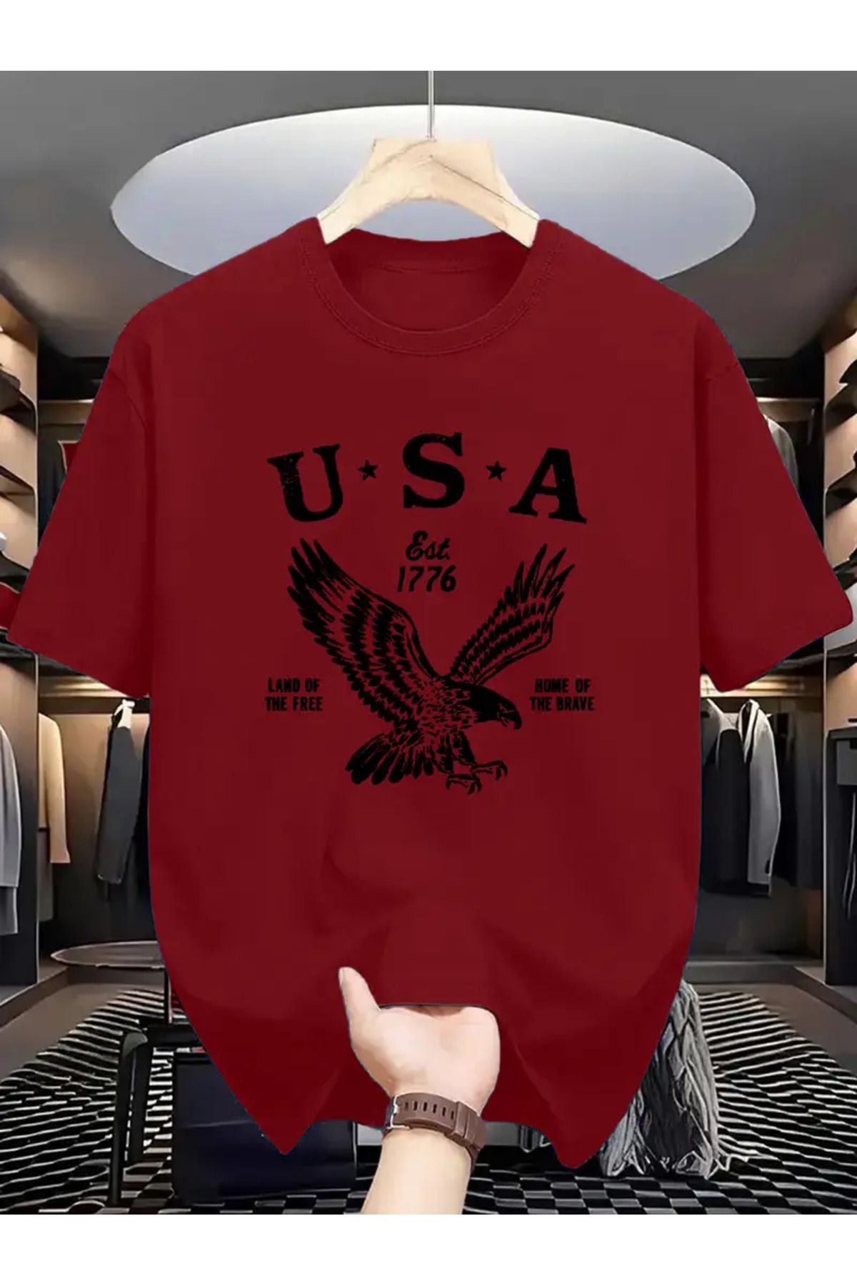 PENTHİLUS-Usa 1776 Printed Unisex T-Shirt 1