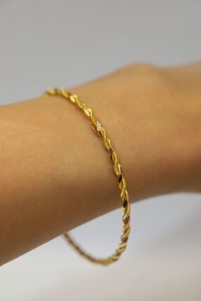 Yenigün Kuyumculuk Hediyelik Yatırımlık Ikili Burma Altın Bilezik