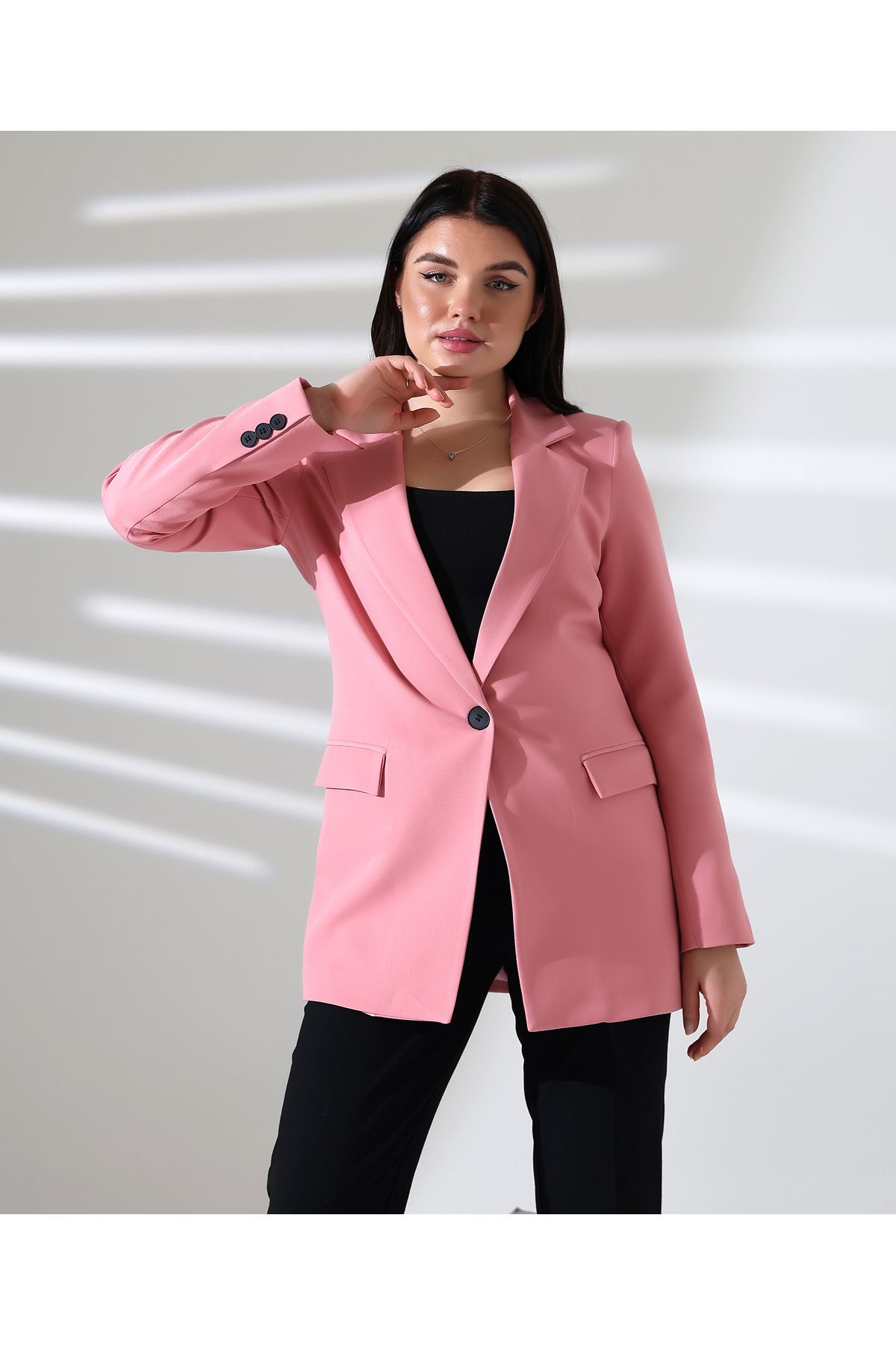COCOCİX-Copy - Single Button Blazer Model Jacket 6