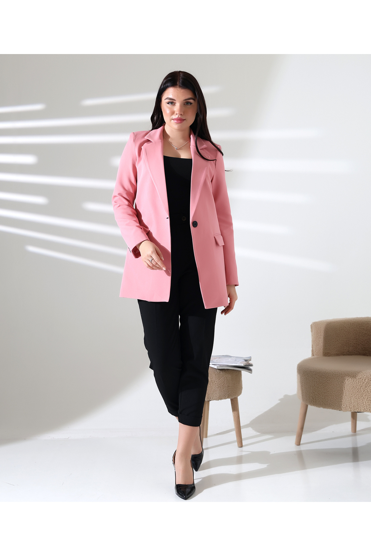 COCOCİX-Copy - Single Button Blazer Model Jacket 4