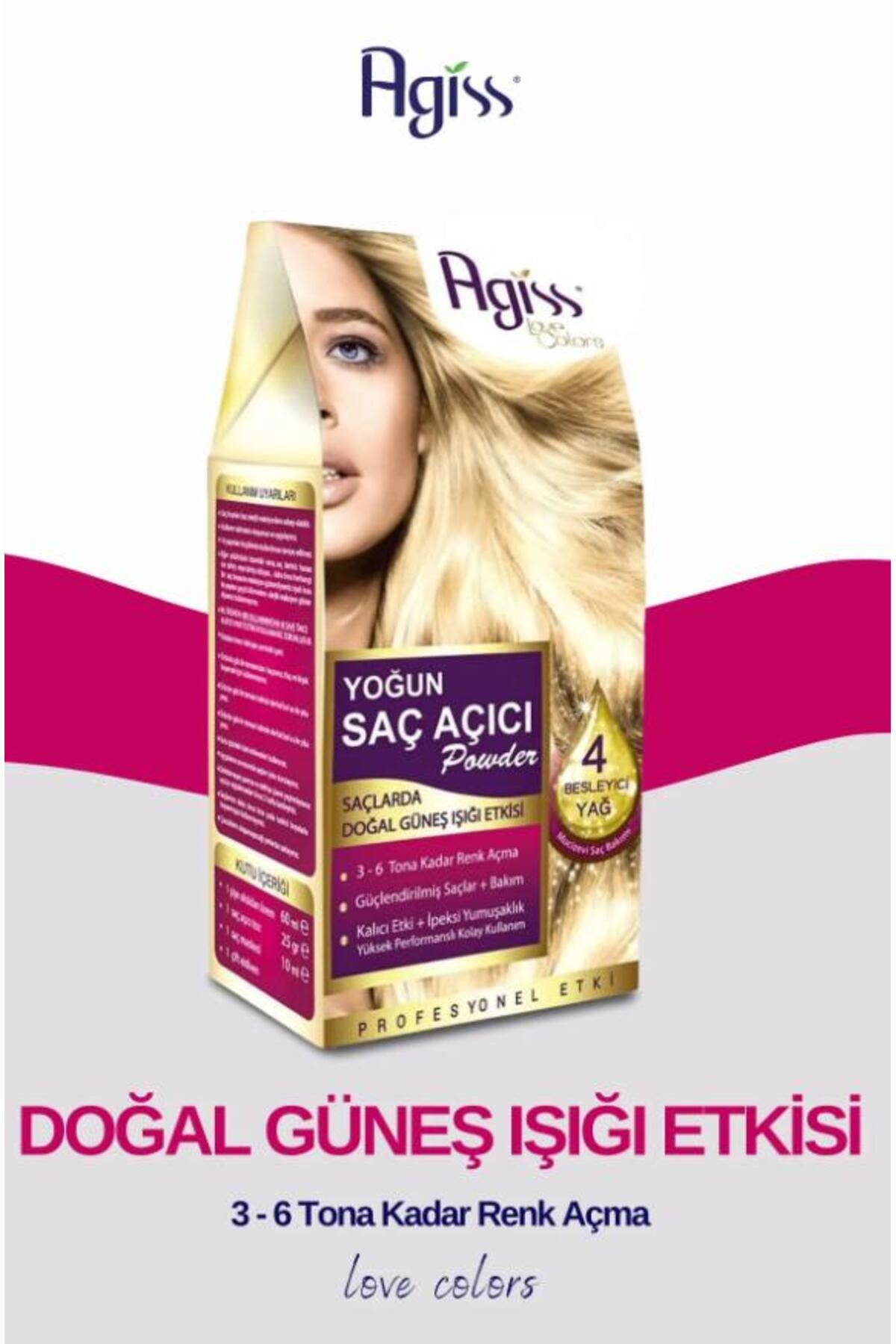 AGISS Saç Açıcı Powder — سفید 8698703024120