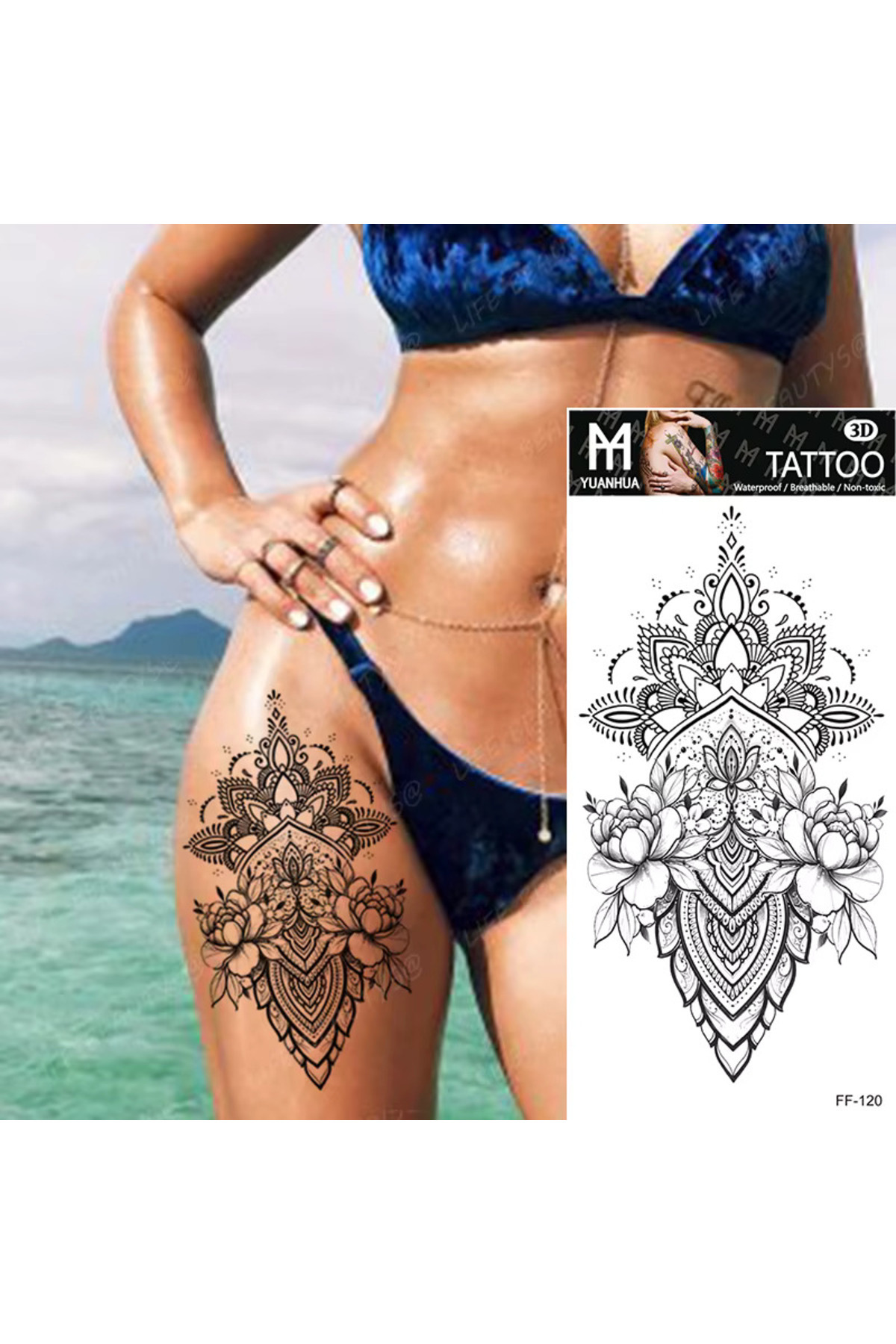 Tattoo Geçici Karışık Figürlü Dövme Tattoo