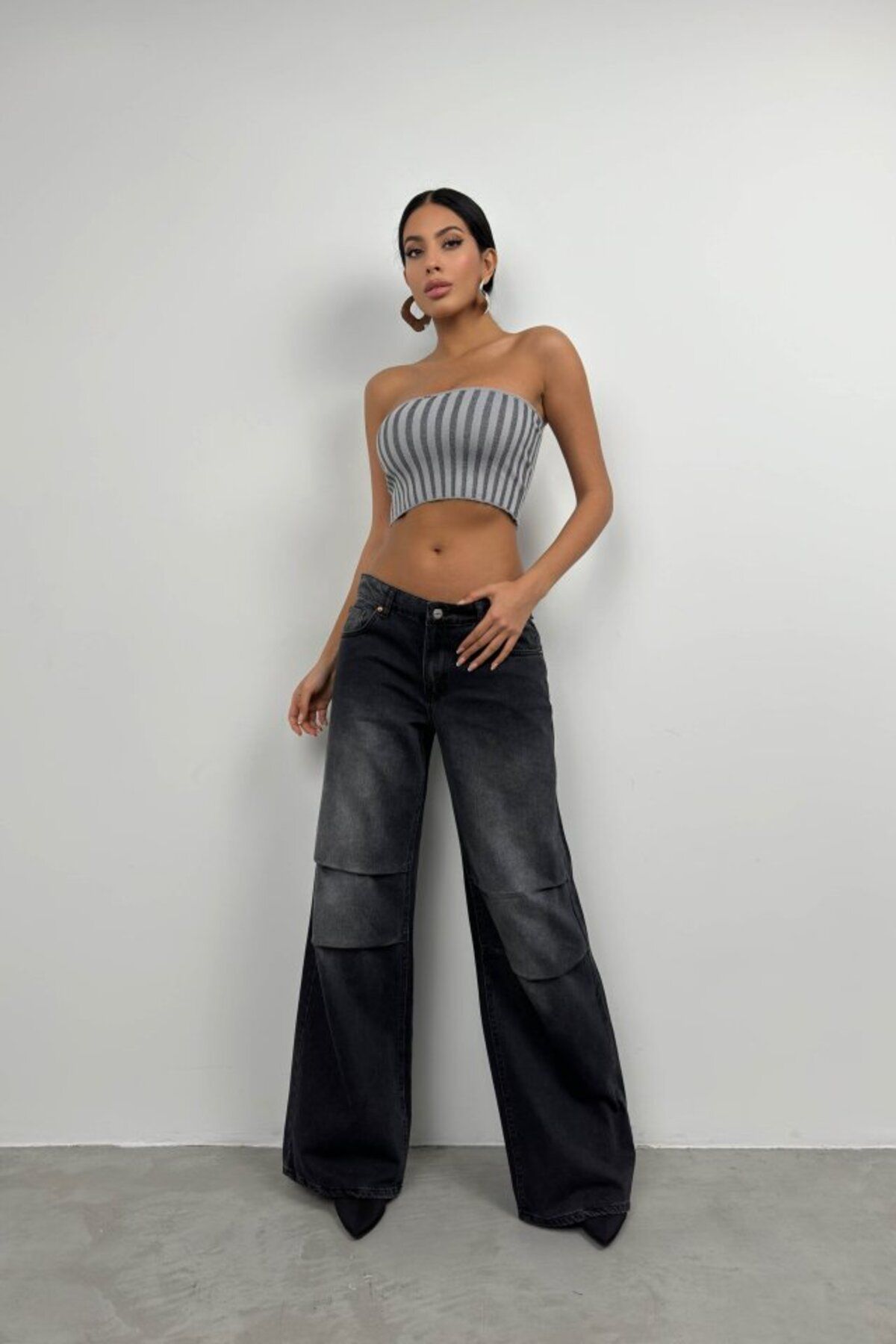 Simala-Strapless Corded Crop 1