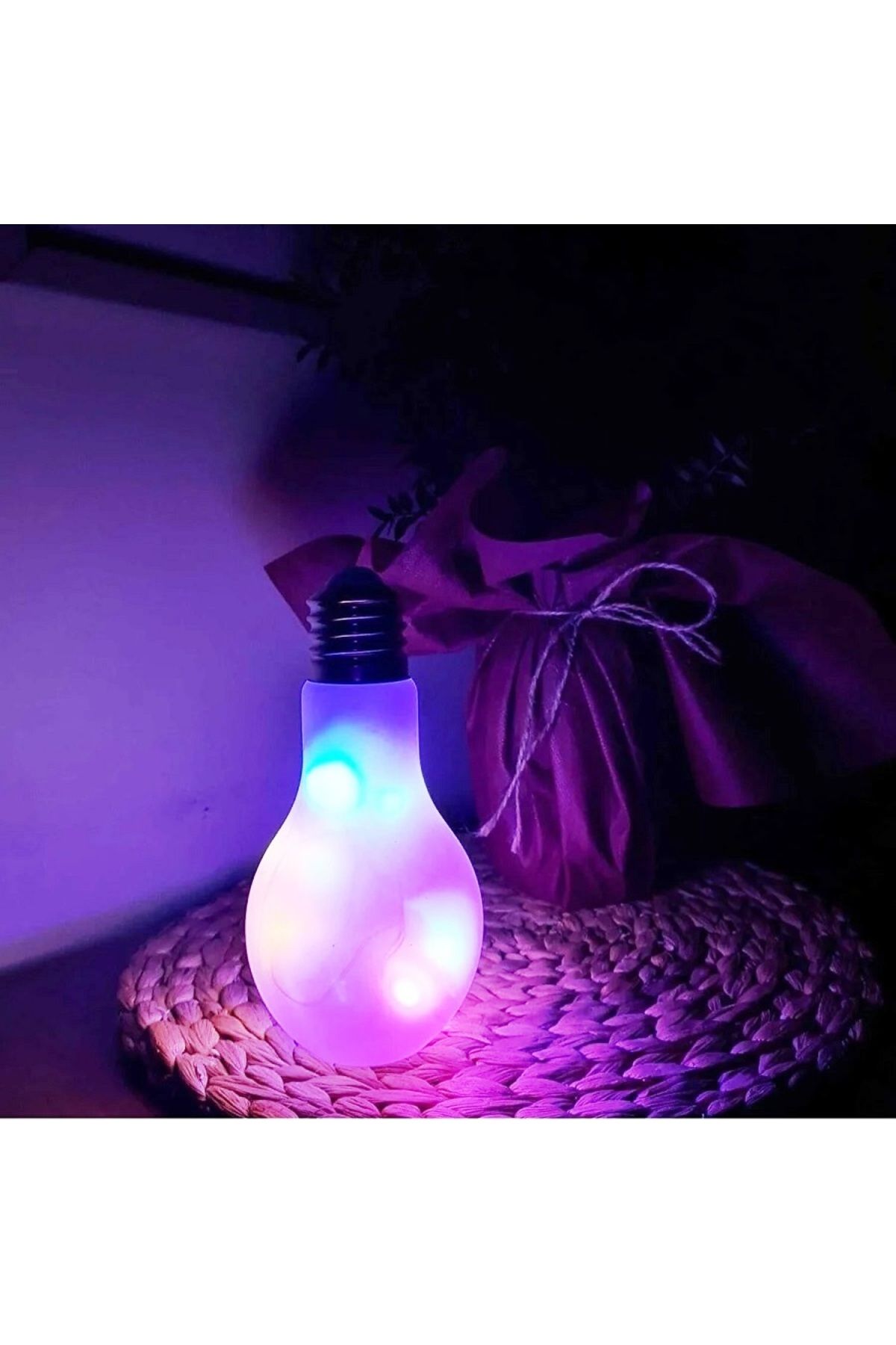 OKTAY SESAL VIP DEKOR DÜĞÜN IŞIKLARI LIGHTBULB PİNK GLASS LED LİGHT PEMBE CAM AMPUL LED LAMBA RENKLİ LED IŞIKLI