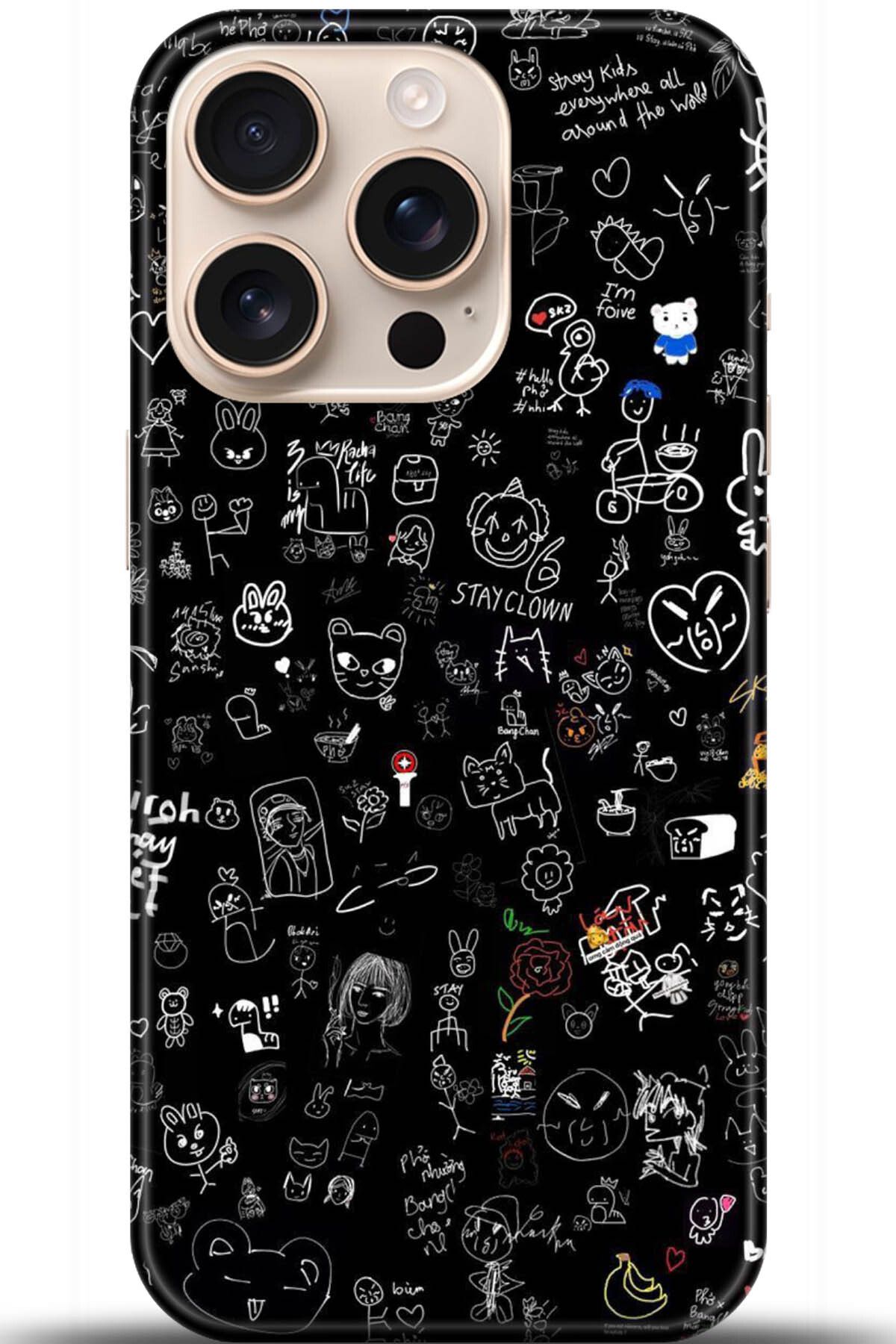 Noprin Apple iPhone 16 Pro Max Kılıf HD Baskılı Kılıf - Loving You Series * 5143