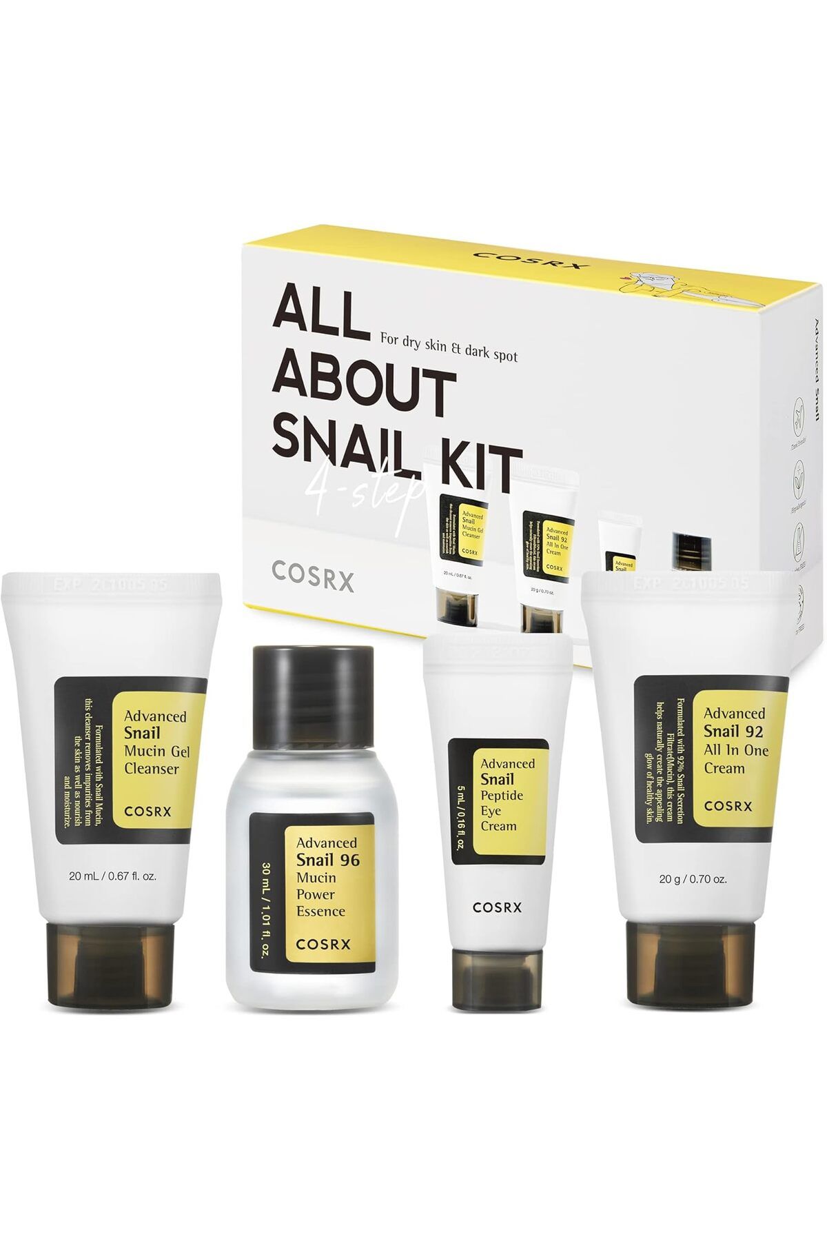 cosrx snail-كل شيء عن مجموعة الحلزون 1