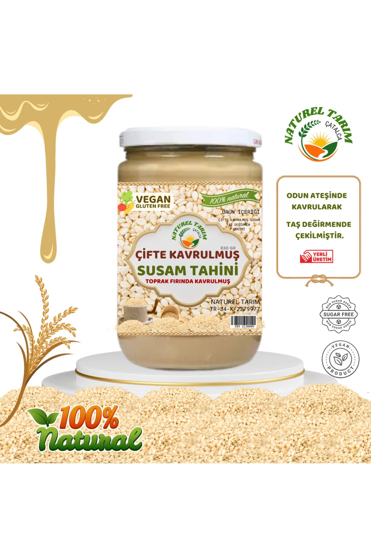 NATUREL Çifte Kavrulmuş Tahin