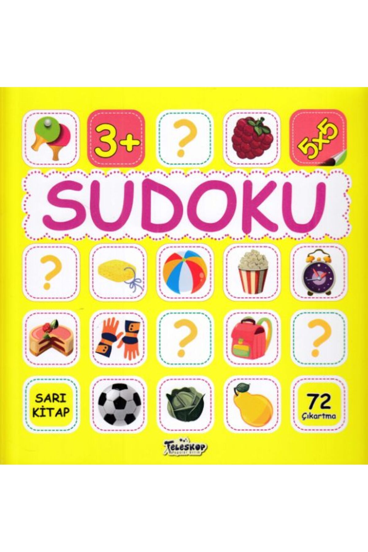 Türk Dil Kurumu Yayınları Sudoku 5x5 Sarı Kitap
