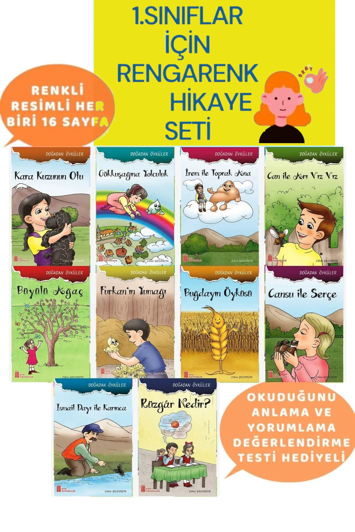 Ata Yayıncılık 1.sınıflar Için Okuma Kitabı Hikaye 10'lu Hikaye Seti fotoğrafı 3 (önizleme)