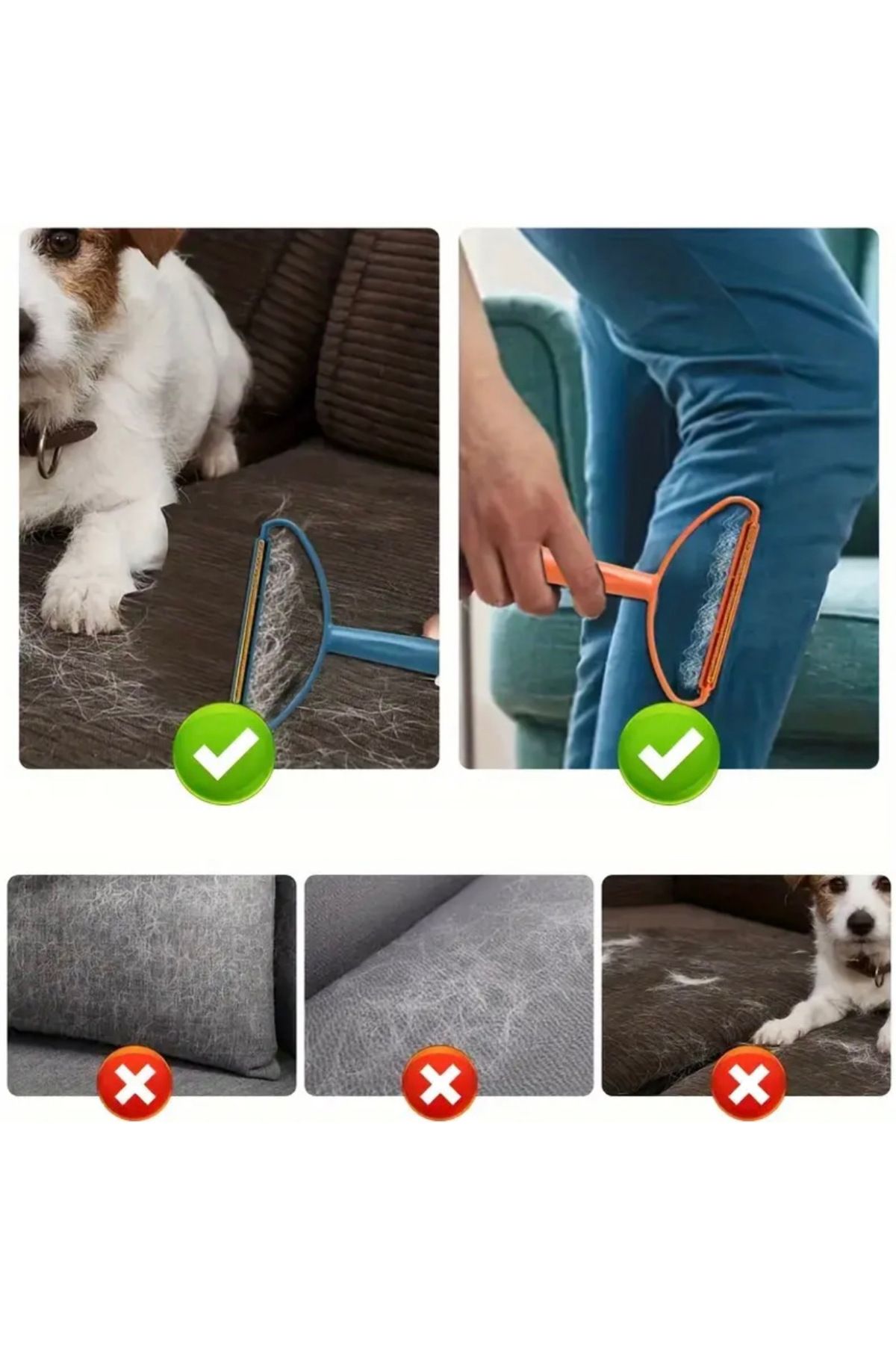 Home-Double Sided Pet Hair Removal Brush – Cat & Dog Hair Collector 3