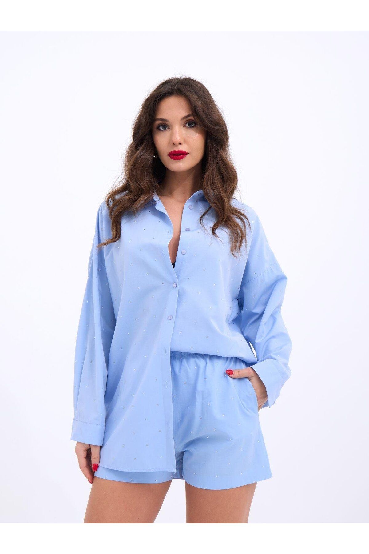 Meleners 6972 ŞORTLU TAKIM-MAVİ