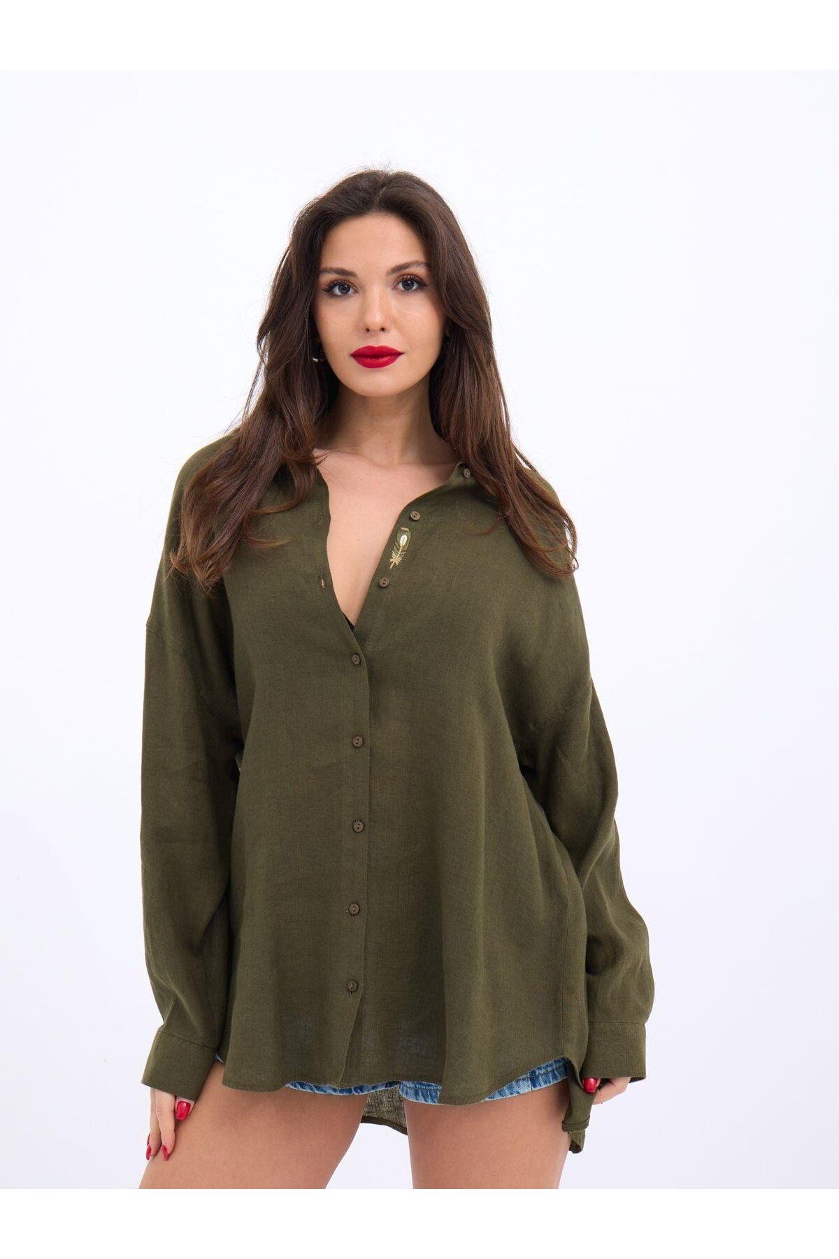 ASFSTORE 6758 GÖMLEK-HAKİ