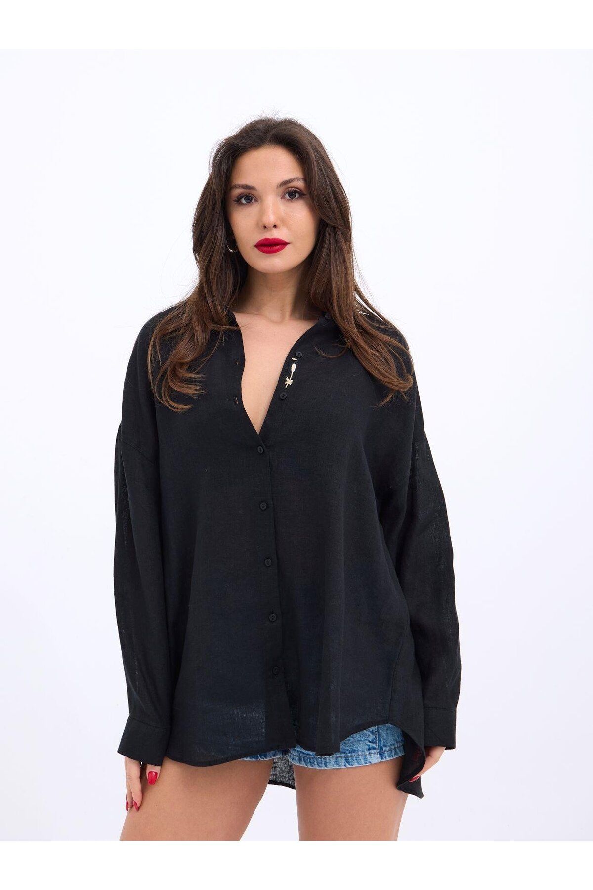 MRA Fashion 6758 GÖMLEK-SİYAH