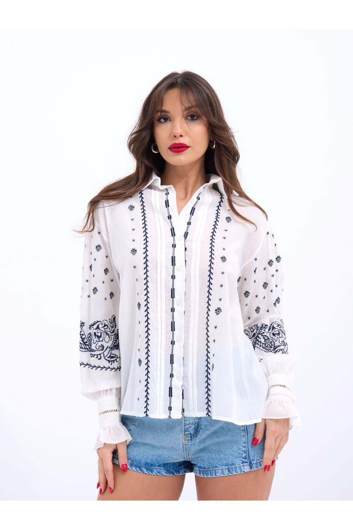 MRA Fashion 6273 GÖMLEK-EKRU