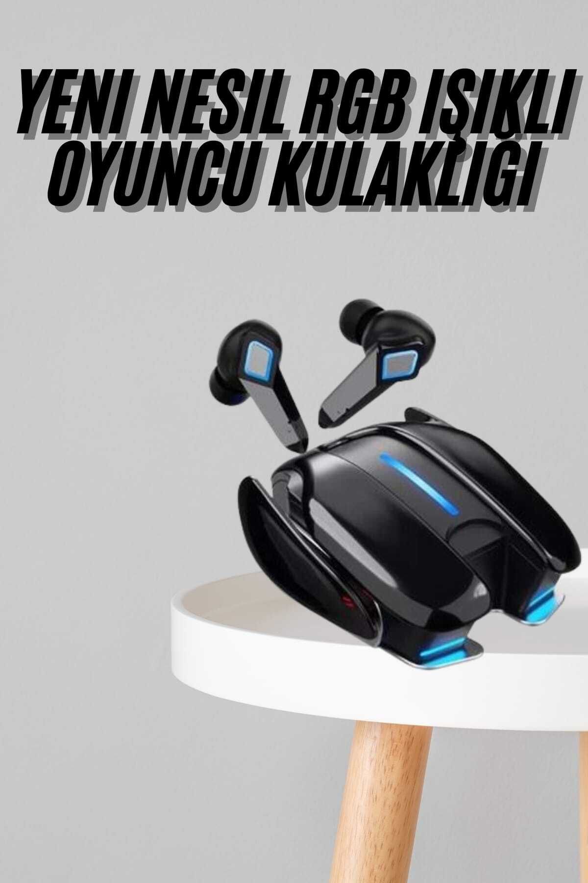 ASTRALTECH Oyuncu Kulaklığı Bluetooth Kulaklık Kablosuz RGB Işıklı Gamer Kulaklık Gürültü Önleyici