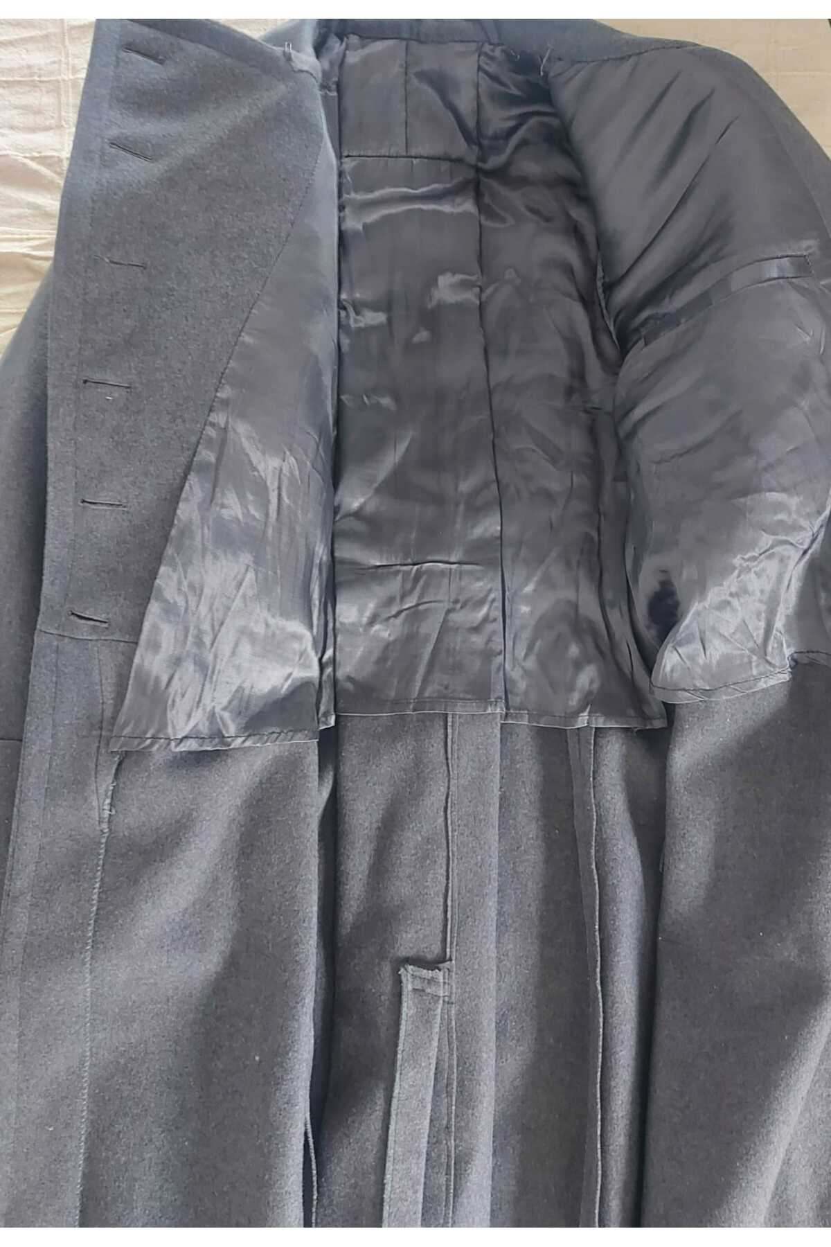 kho military design  Sovyet Dönemi Müh. Alb. Kaput Unisex (XL Beden) Füme Renk - Görsel 4