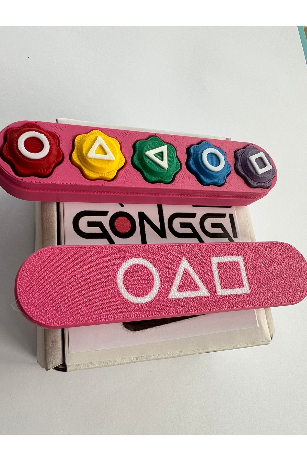 neohobi neodymium mıknatıs tedarik merkezi Pembe Kutulu, Çelik Bilyalı, Ağırlıklı  Gonggi-Squid Game 5 Taş Oyunu-Kalamar Oyunu-Beş Taş Kore fotoğrafı 7 (önizleme)