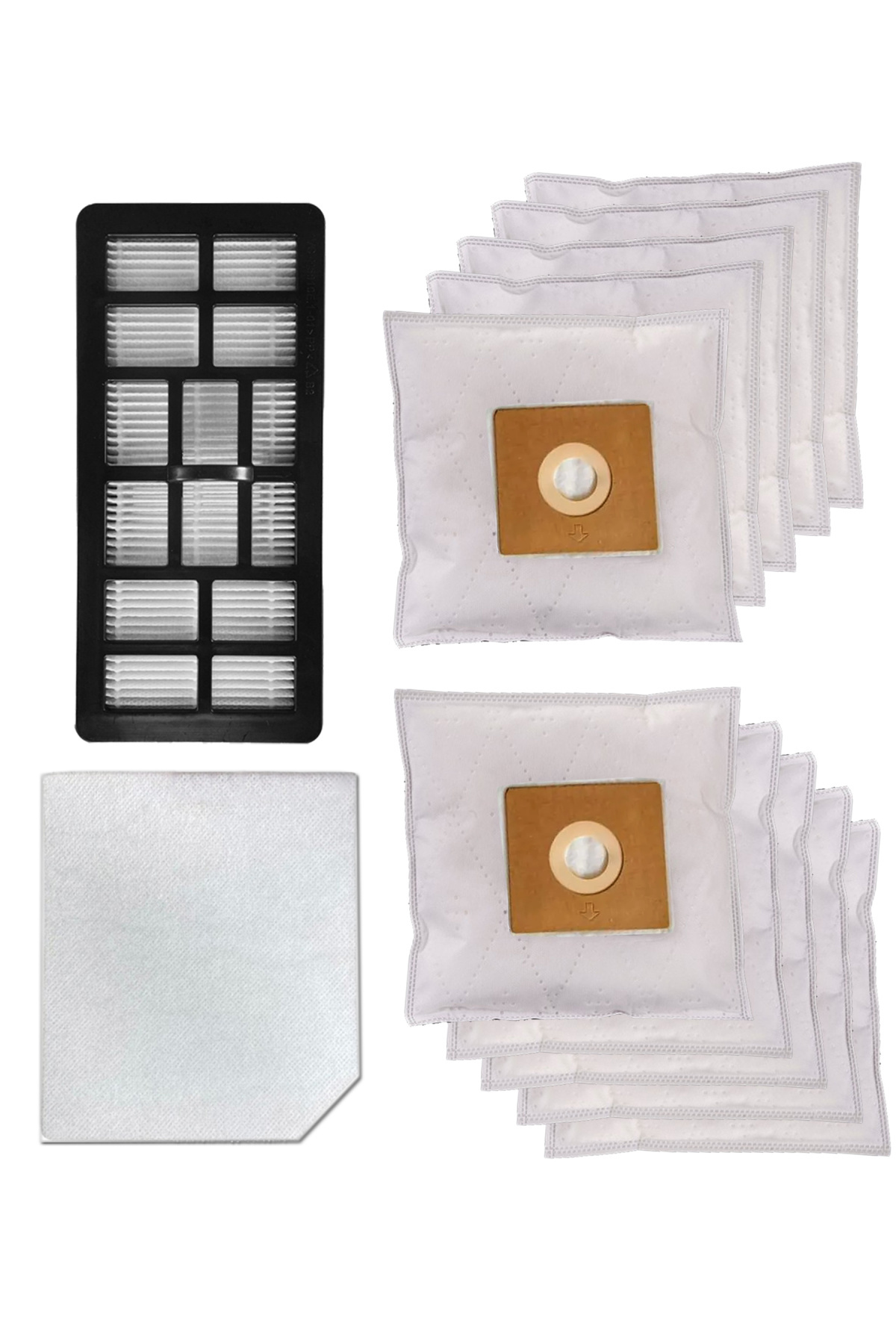 Backhoe BKS 3210 ECO Sphere Compatible Vacuum Cleaner Hepa Filter and Dust Bag 10 pcs