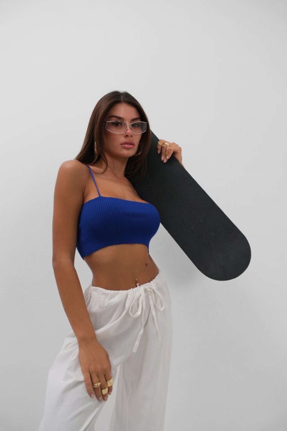 Albayrak İnce Askılı Crop Top