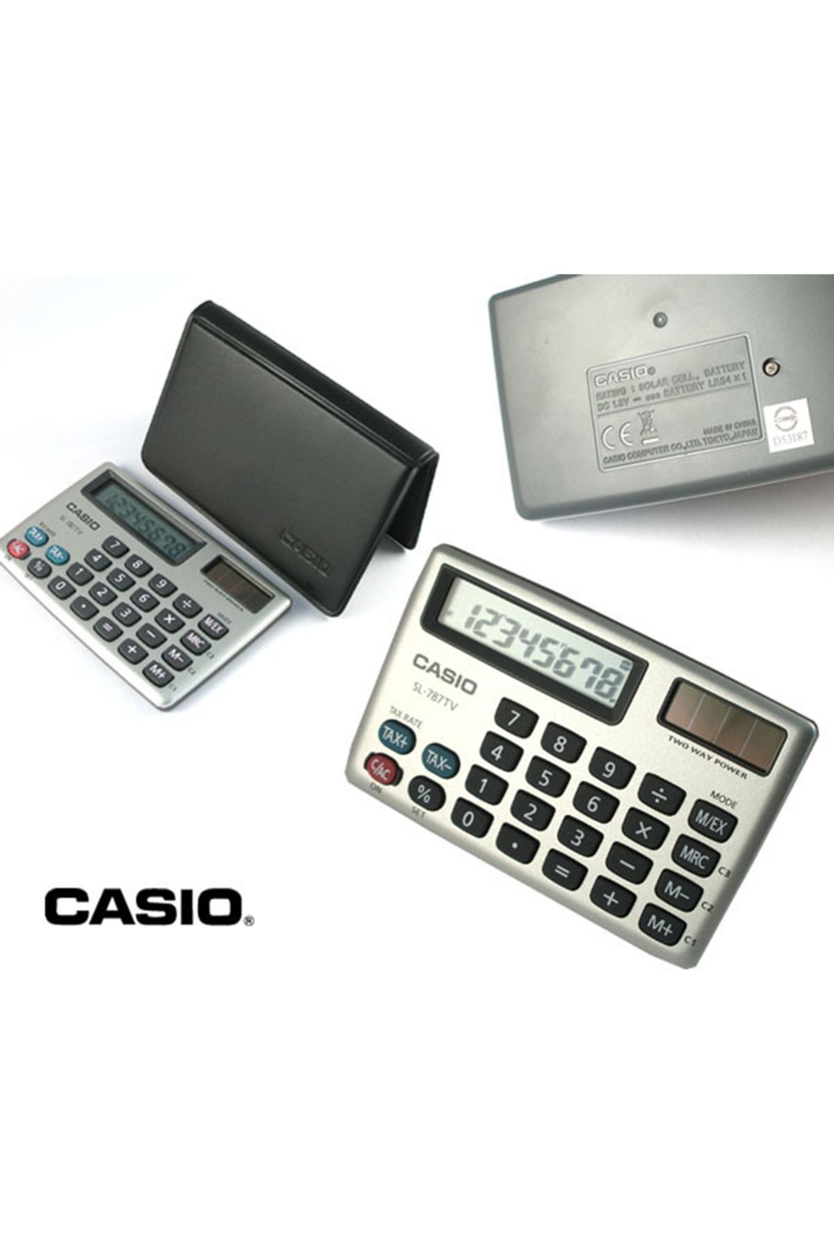Casio-آلات حاسبة للضرائب والصرف SL-787TV-GD - ذهبية 2