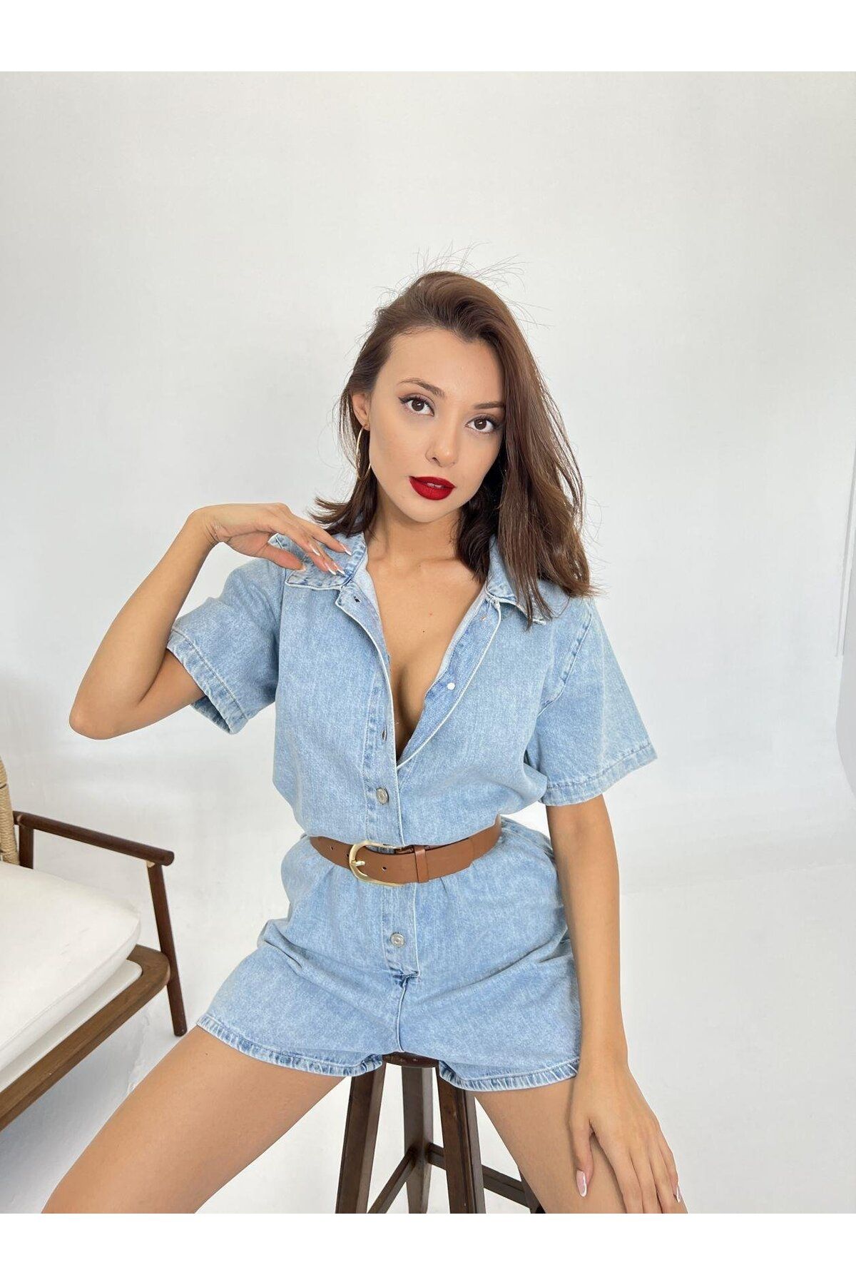 Kadınle 6219 KOT TULUM-MAVİ