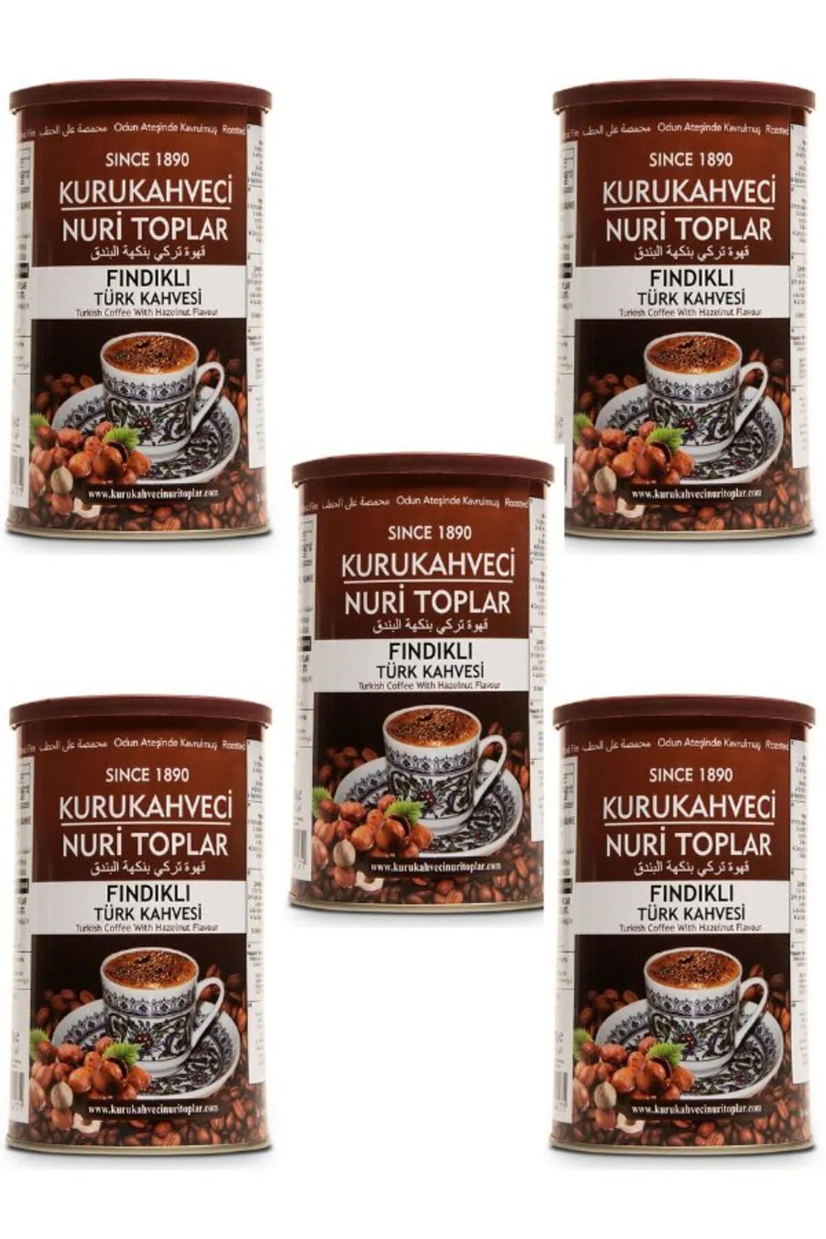 Nuri Toplar-Hazelnut Turkish Coffee 250 Gr x 5 PCS 1