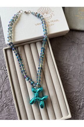 Home Özel Tasarım Mavi Taşlı Kolye