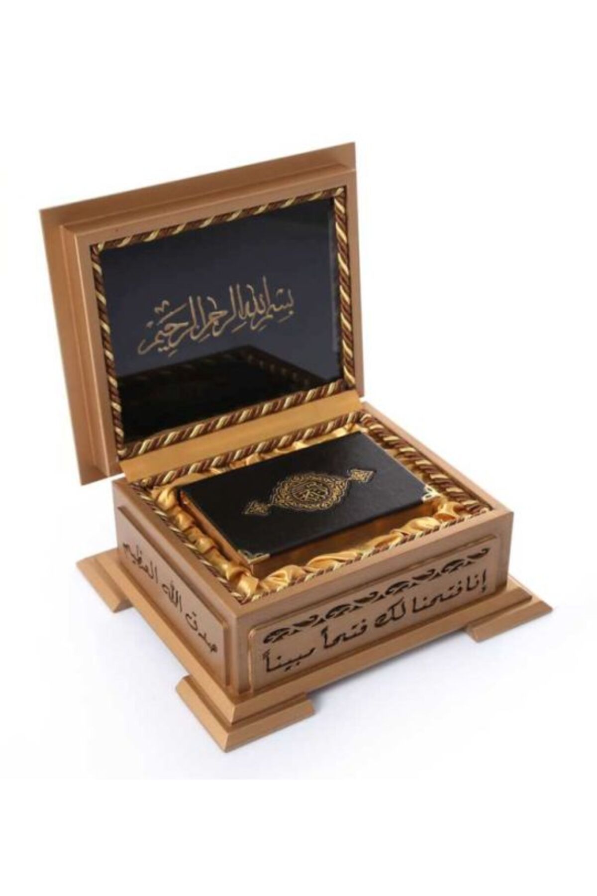 Destek Yayınları Ahşap Kutulu Kur'An (B.Cep Sarı Kutulu) (0242)
