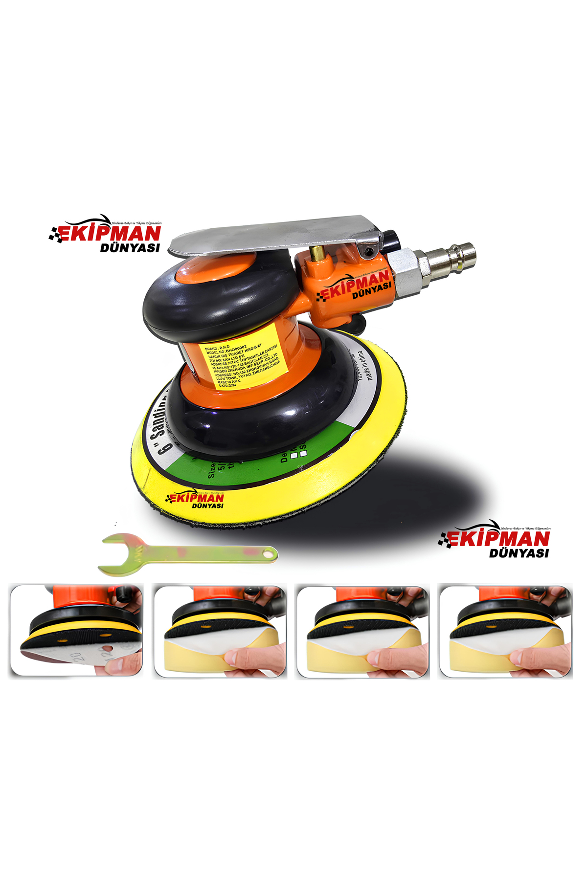 WORKMASTER 150 mm Havalı Orbital Parlatma Cilalama Polisaj