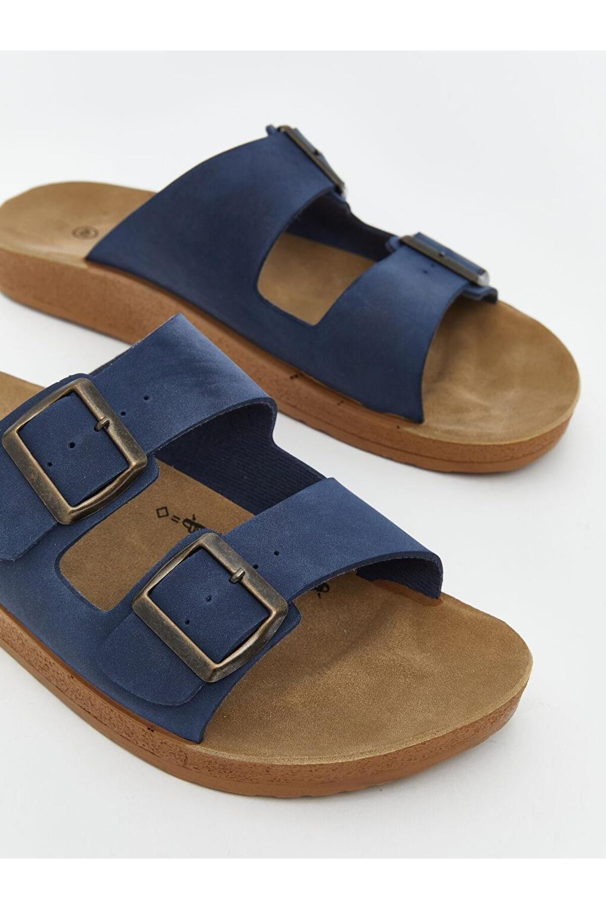 LC Waikiki-Lcw Steps Double Banded Men's Slippers 3
