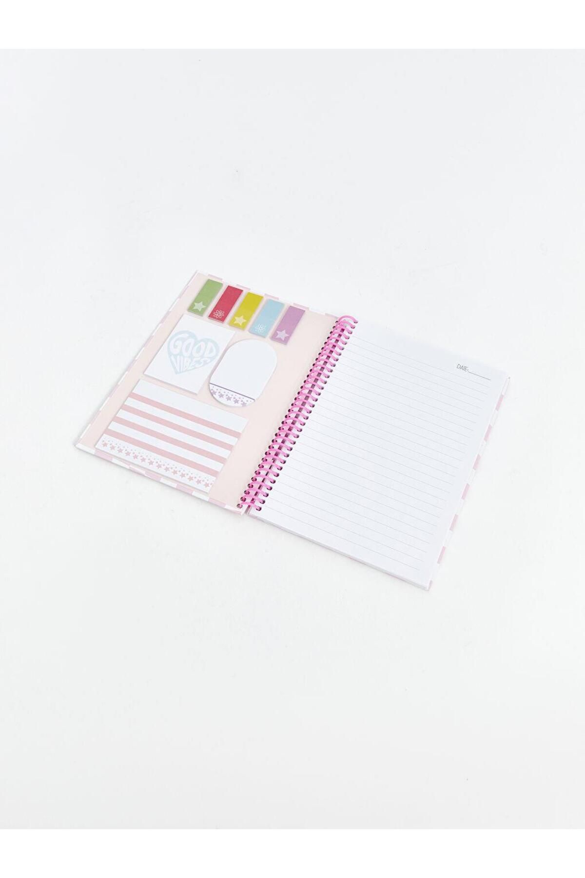LC Waikiki-Lcw Accessories Printed Wirebound Ruled Notebook 3
