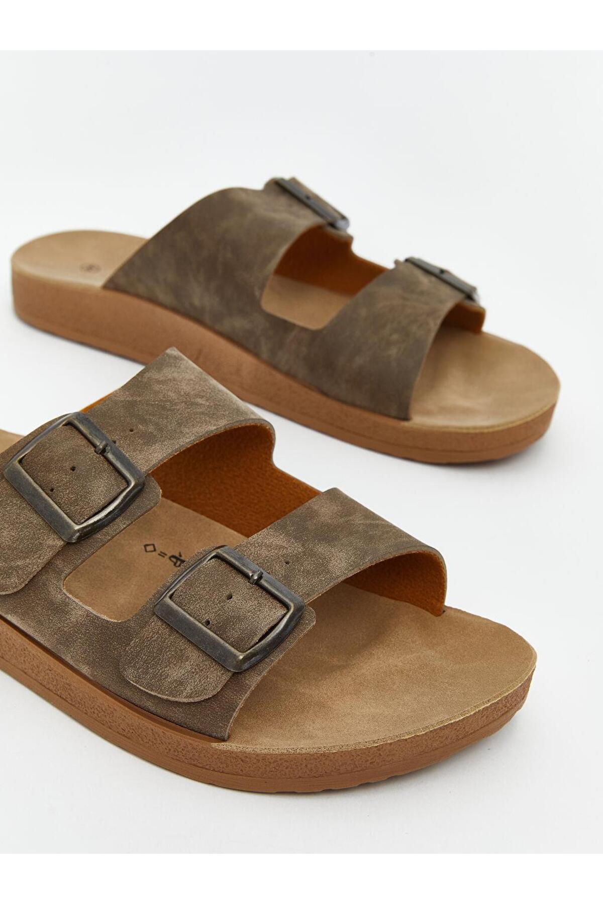LC Waikiki-Lcw Steps Double Banded Men's Slippers 3