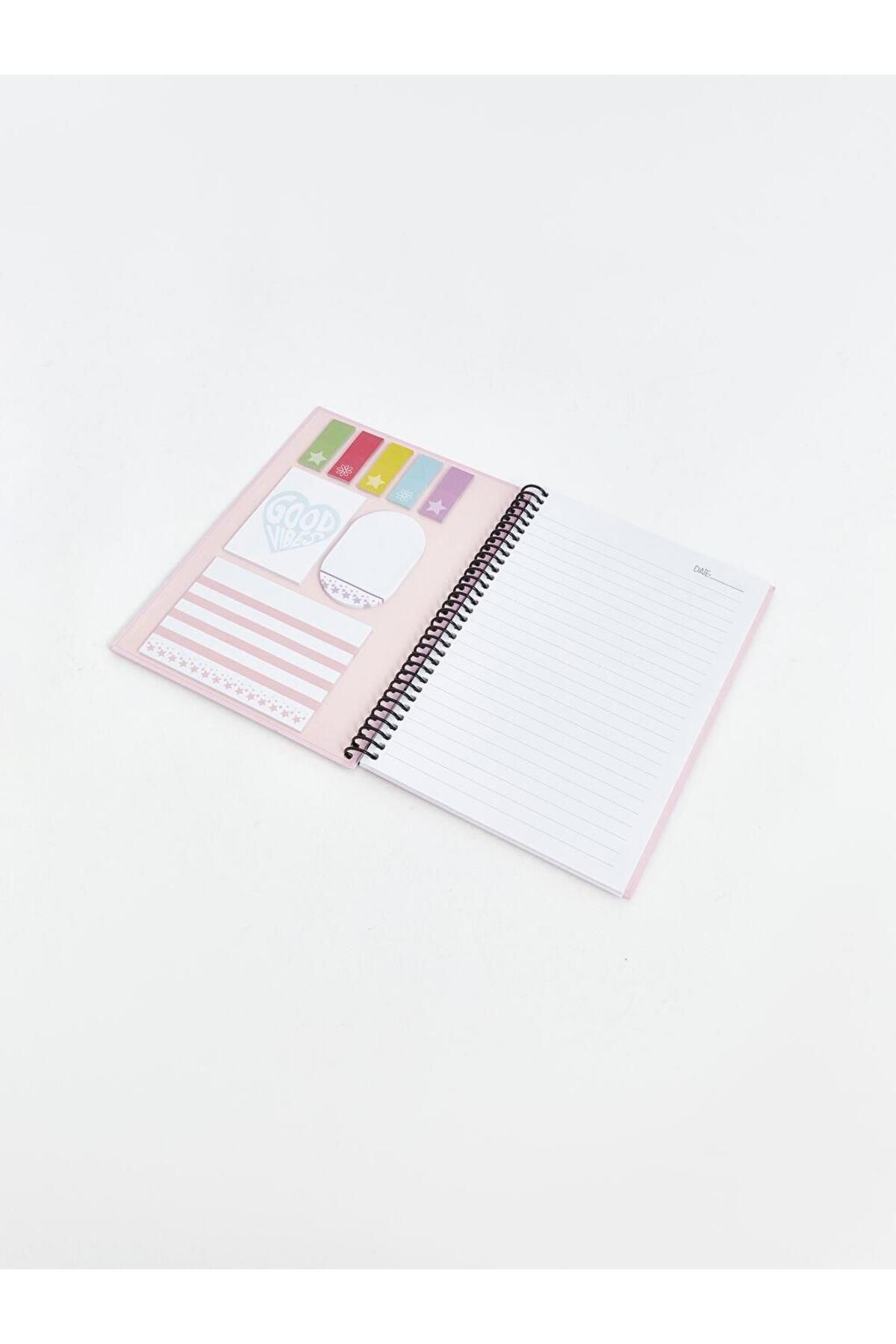 LC Waikiki-Lcw Accessories Printed Wirebound Ruled Notebook 7