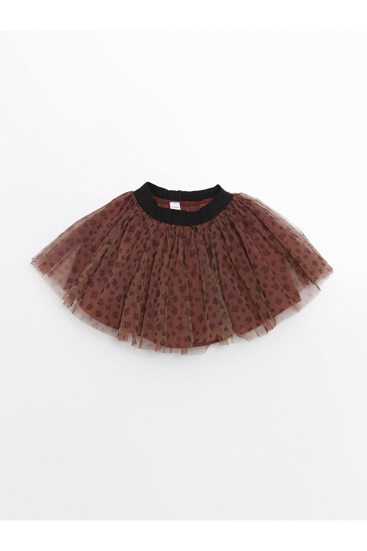 LC Waikiki LCW Kids  Baskılı Kız Çocuk Tişört ve Tütülü Etek 2'li fotoğrafı 5 (önizleme)